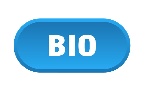 Bio按钮Bio圆形蓝色标志Bio图片下载