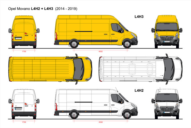 欧宝movano货运货车LWB l4 2014-2019图片下载