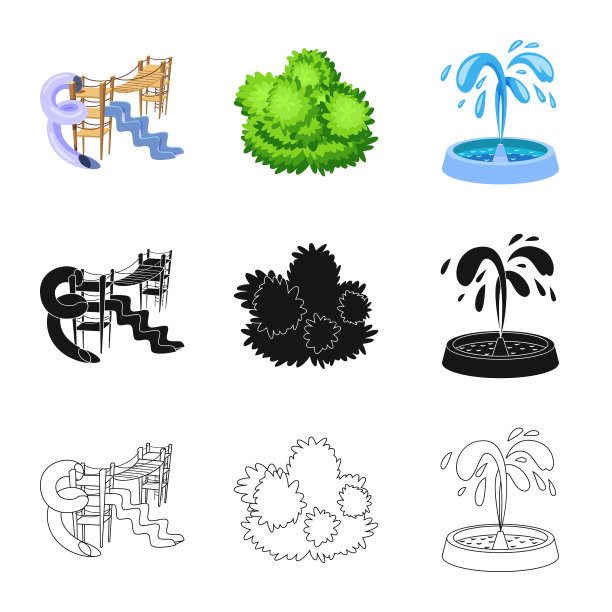 孤立对象城市与街道标志的集合图片下载