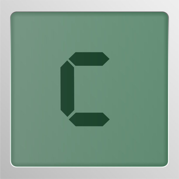 屏幕上的数字字符集字体图片下载