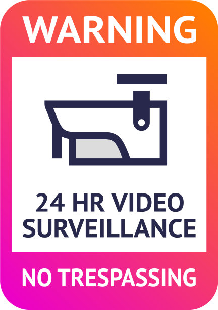 视频监控24小时监控系统海报印刷图片下载