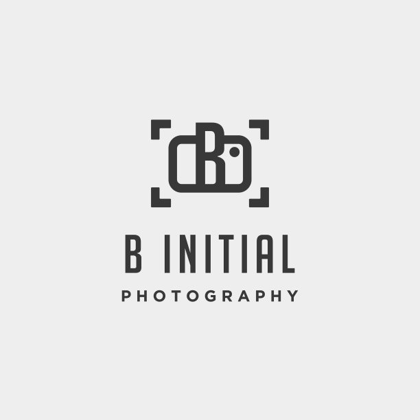 B初始摄影标志模板设计图片下载