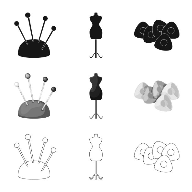 设计工艺和手工符号集图片下载