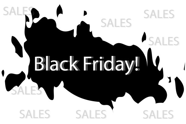 黑色星期五标志-季节性折扣销售图片下载