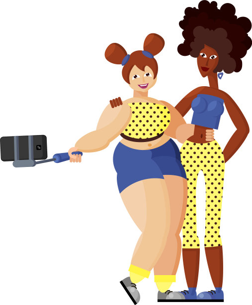 两个女朋友苗条的非裔美国人和图片下载