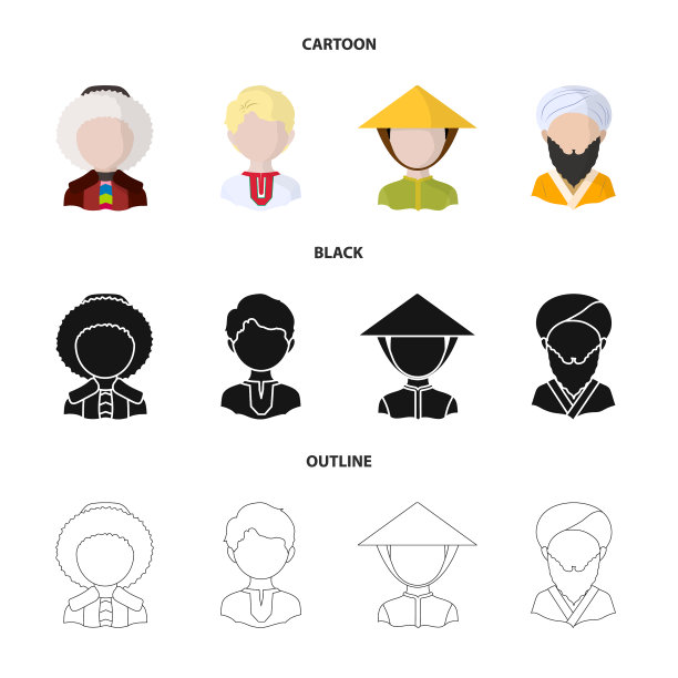 孤立的对象模仿者和驻留图标集图片下载