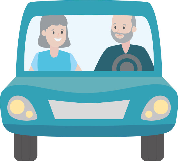 车里的老夫妇图片下载