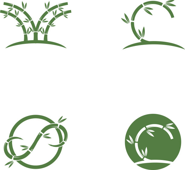 竹制logo模板图标图片下载