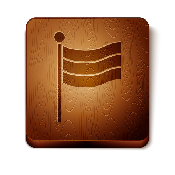 棕色的德国国旗图标孤立在白色图片下载