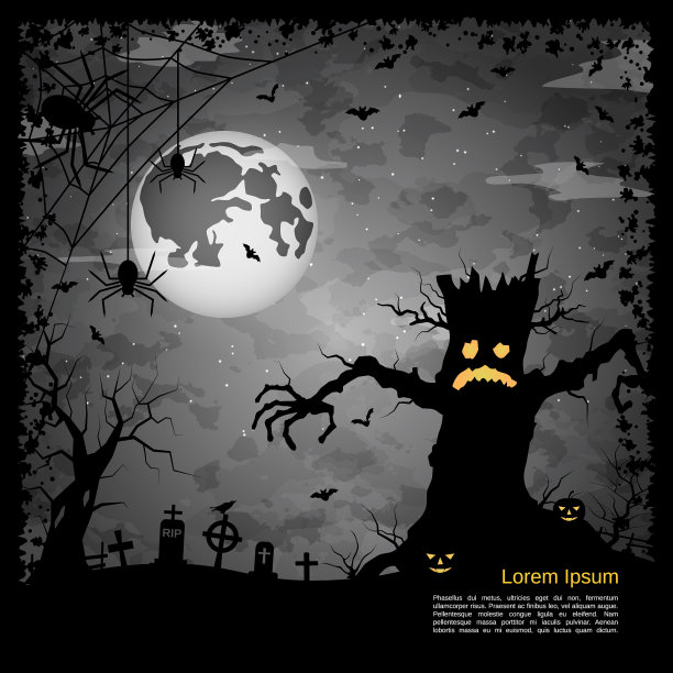 万圣节之夜的背景图片下载