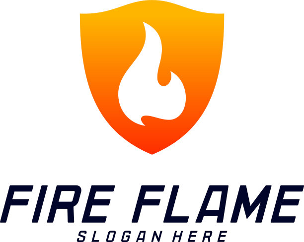 盾火标志设计模板盾火标志图片下载