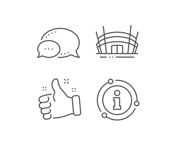 竞技场体育场线图标竞赛建筑标志图片下载