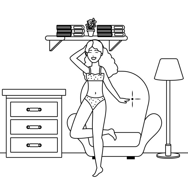 内衣设计中的女人化身图片下载