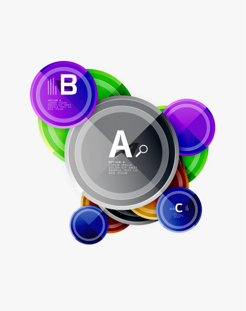 抽象的圆形几何形状现代圆图片下载
