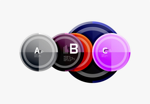 圆形图案抽象圆形构成图片下载