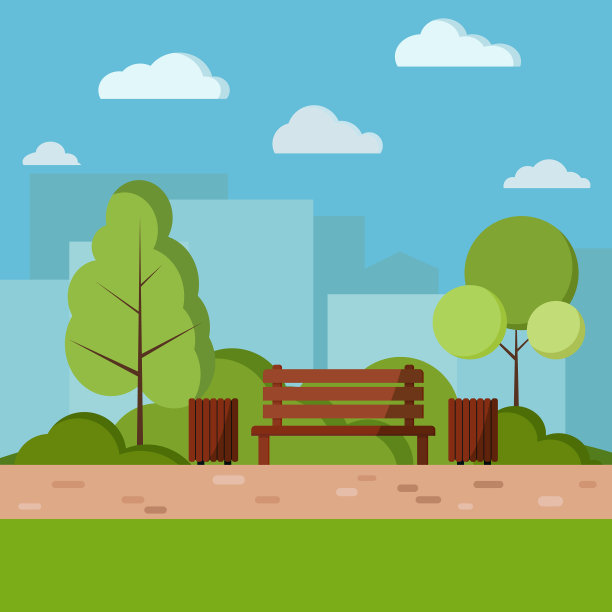 公园日自然背景中图片下载