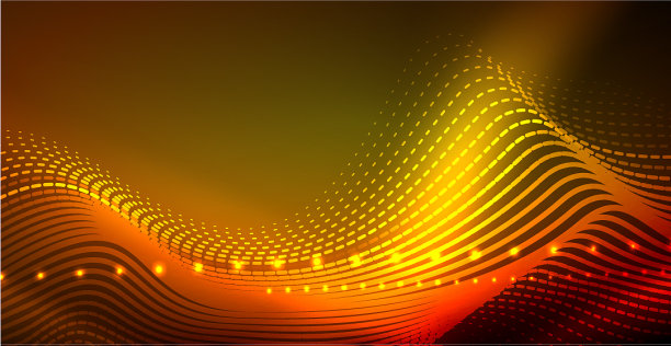 霓虹灯波背景图片下载