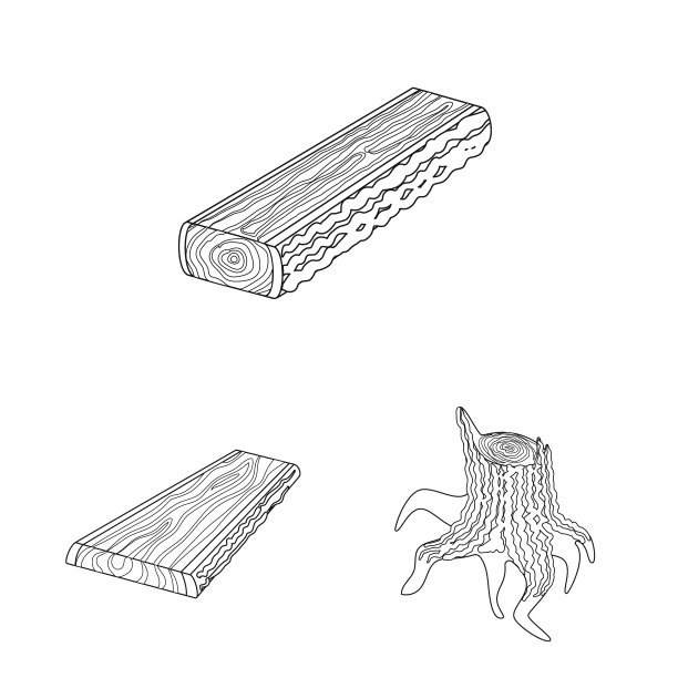 设计招牌和木标志集图片下载