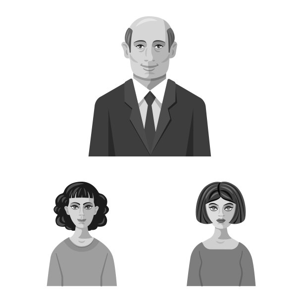 孤立的对象脸和人的象征图片下载