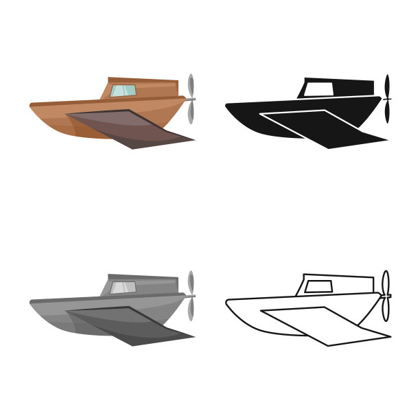 孤立对象船和旧符号图形的图片下载