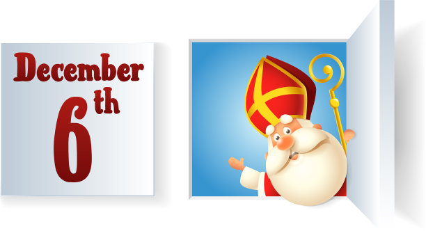 圣尼古拉斯节在12月降临历图片下载