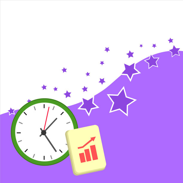 简单的平面照片布局挂钟和记事本图片下载