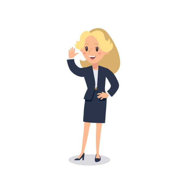 女商人性格有活力的性格年轻图片下载