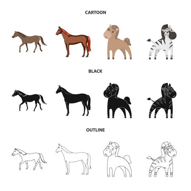 设计小跑和跑步的标志套图片下载