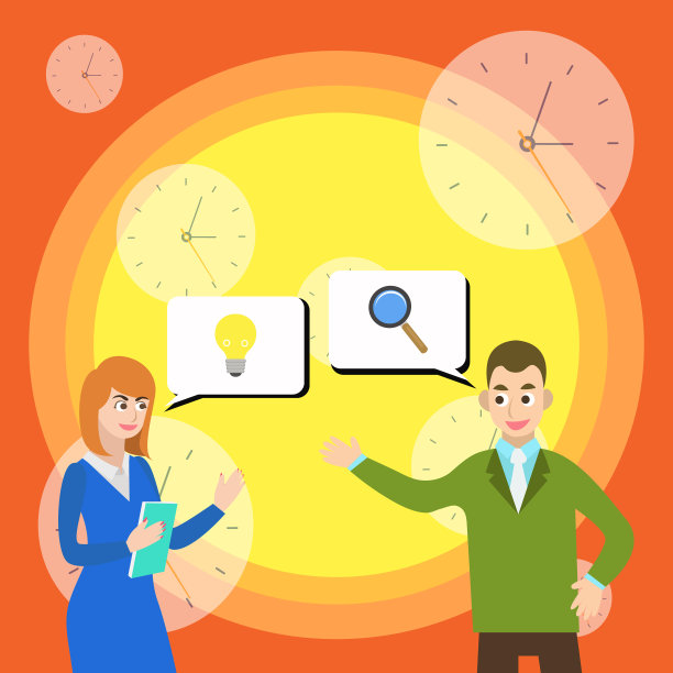 两个红头发的商业伙伴或同事图片下载