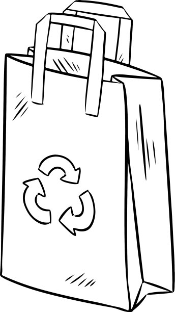 环保环保纸袋涂鸦生态和图片下载