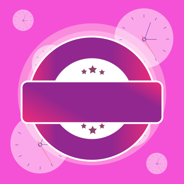 彩色的圆形标签，上面有三颗星星图片下载