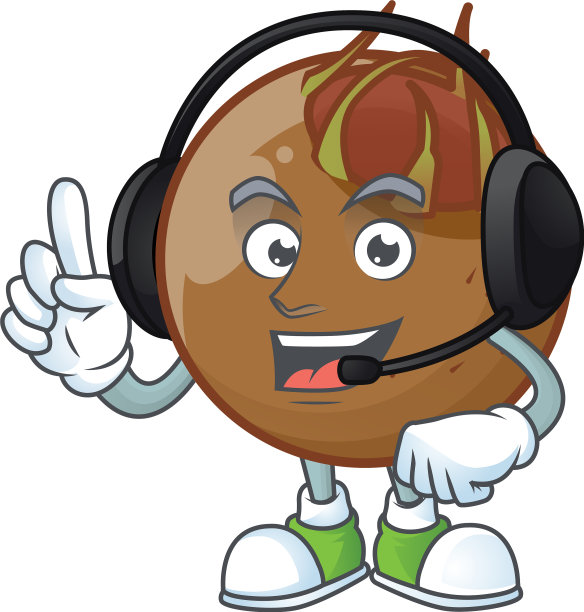 以枸杞卡通人物为耳机图片下载