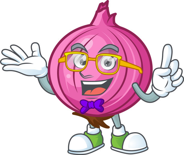 极客红洋葱卡通人物与吉祥物图片下载