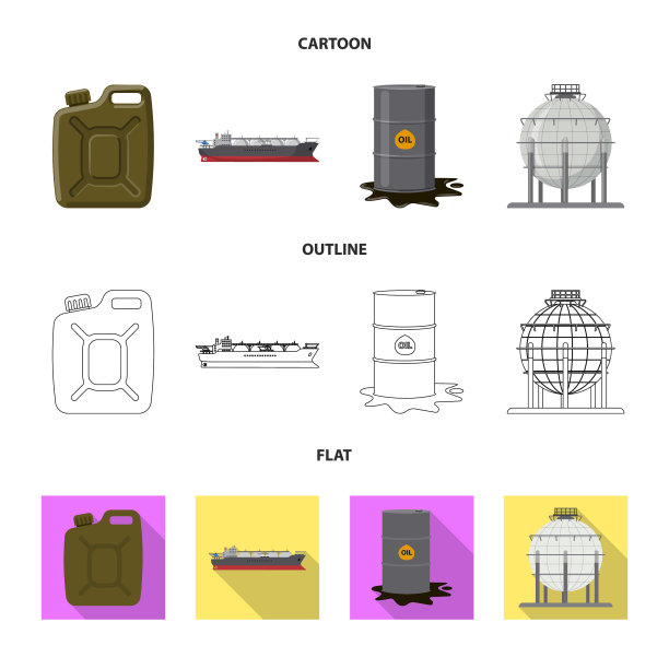 石油天然气图标集图片下载