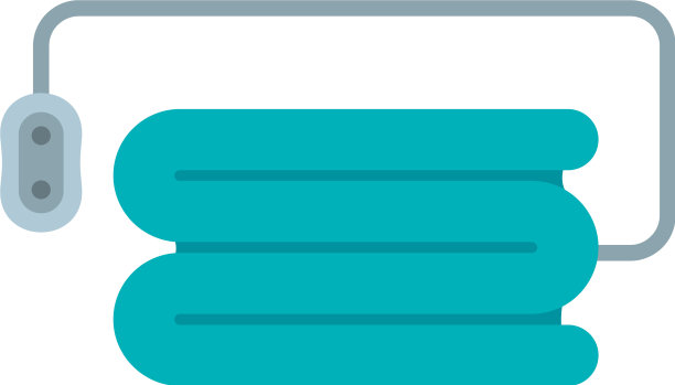 电热毯图标平坦风格图片下载