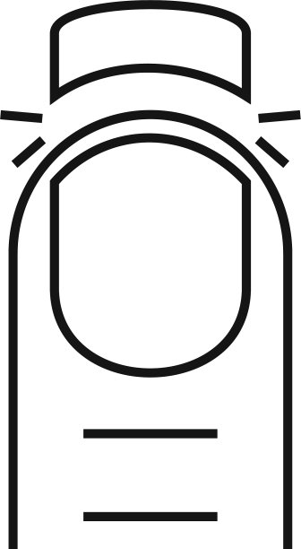 修剪指甲图标轮廓风格图片下载