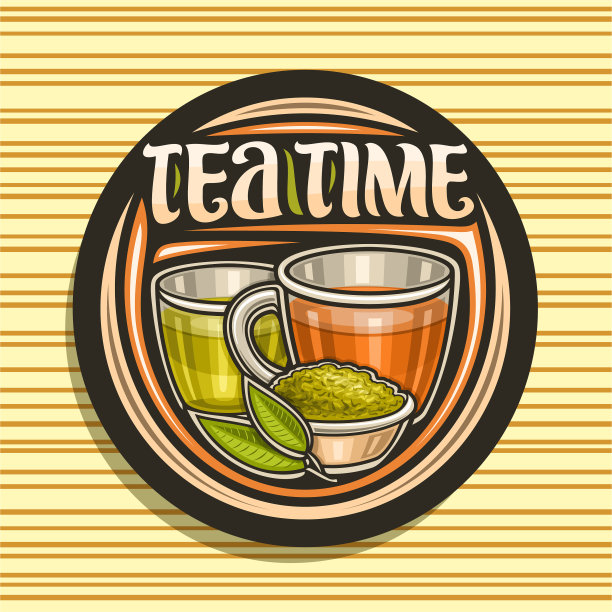 下午茶时间的标志图片下载
