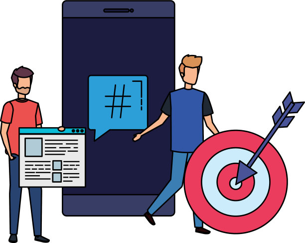 有智能手机和目标的年轻人图片下载