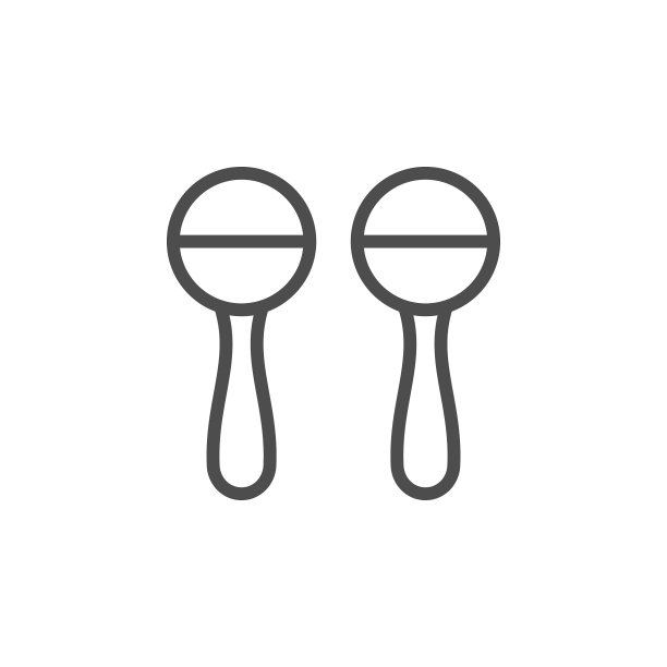 乐器沙球线轮廓图标图片下载