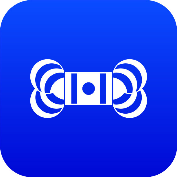 绞纱图标数码蓝色图片下载