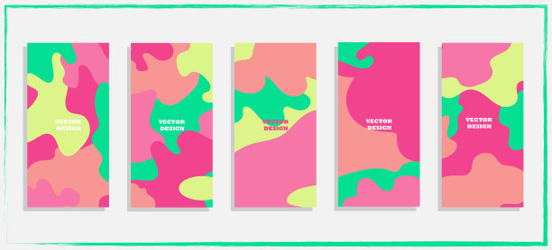 社交网络的时尚可编辑模板图片下载