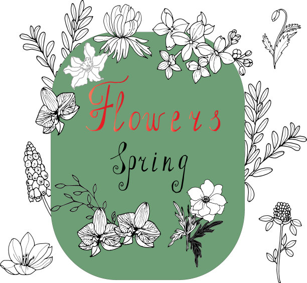 春天的背景是美丽的鲜花和图片下载