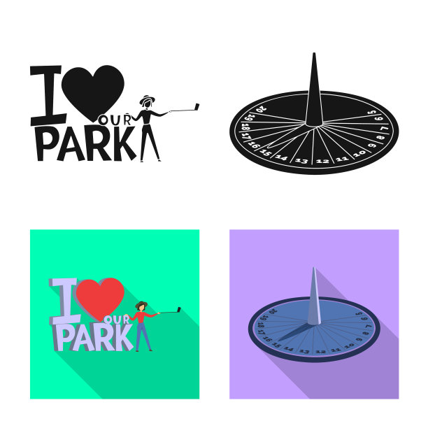 城市和街道标志集图片下载