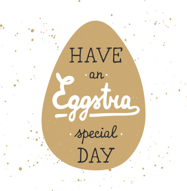 复活节字体设计元素的问候图片下载