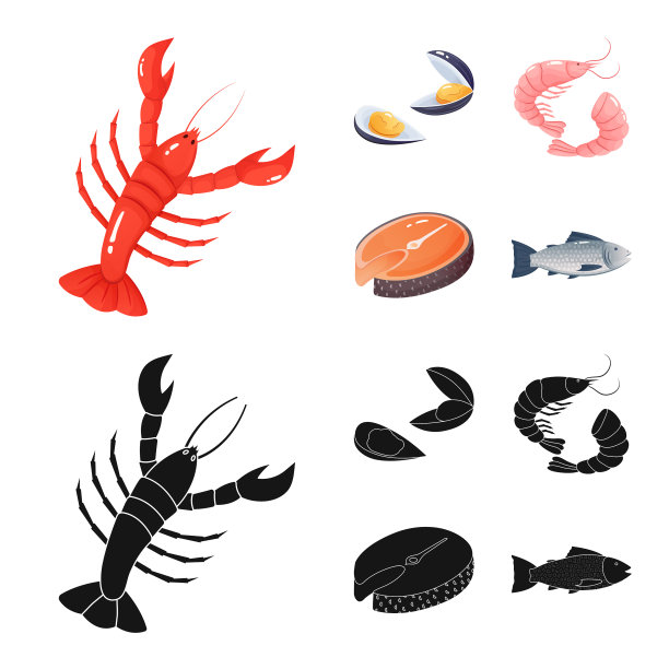 设计新鲜和餐厅标志图片下载