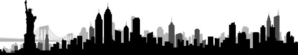 纽约市的轮廓线图片下载