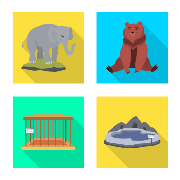 Safari和动物标志集图片下载