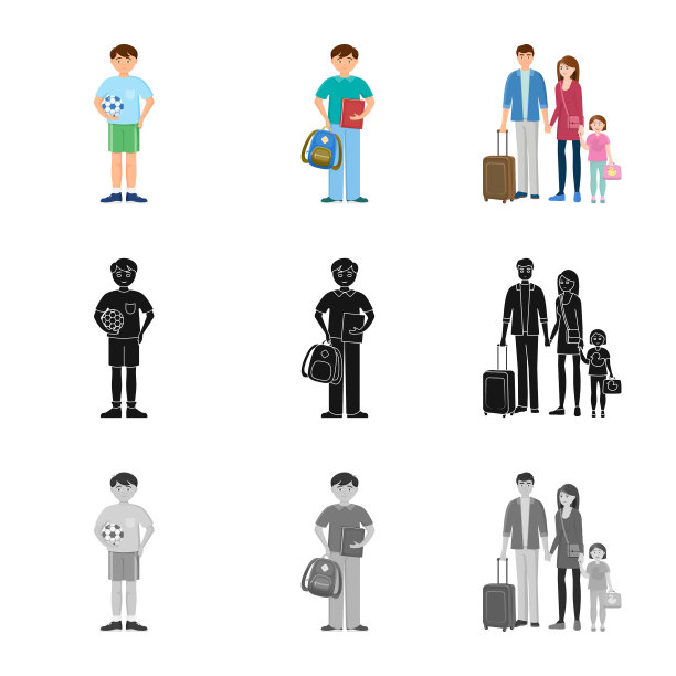 设计角色和头像图标图片下载