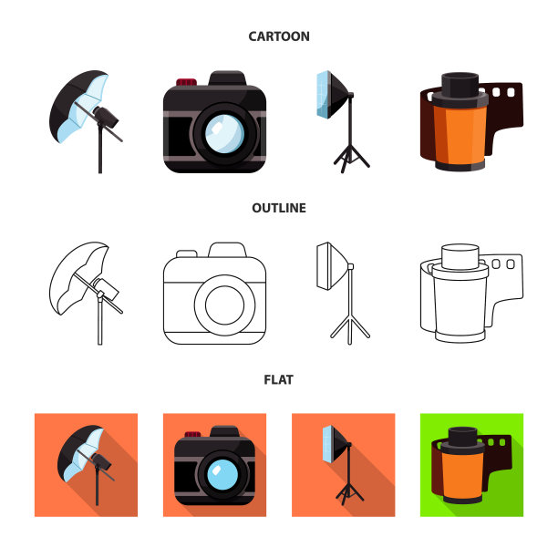 摄影和工作标志图片下载