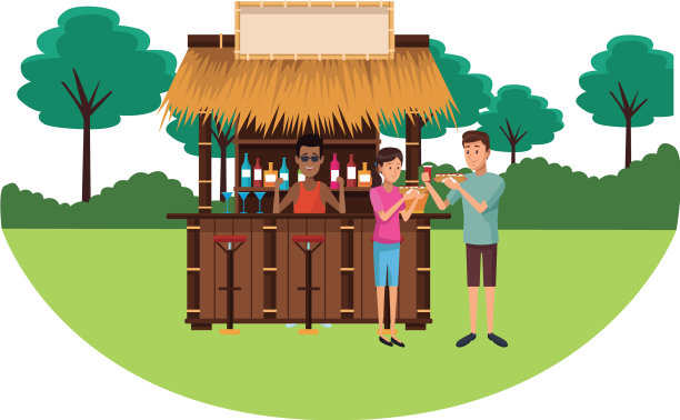 夏天喝酒的人图片下载